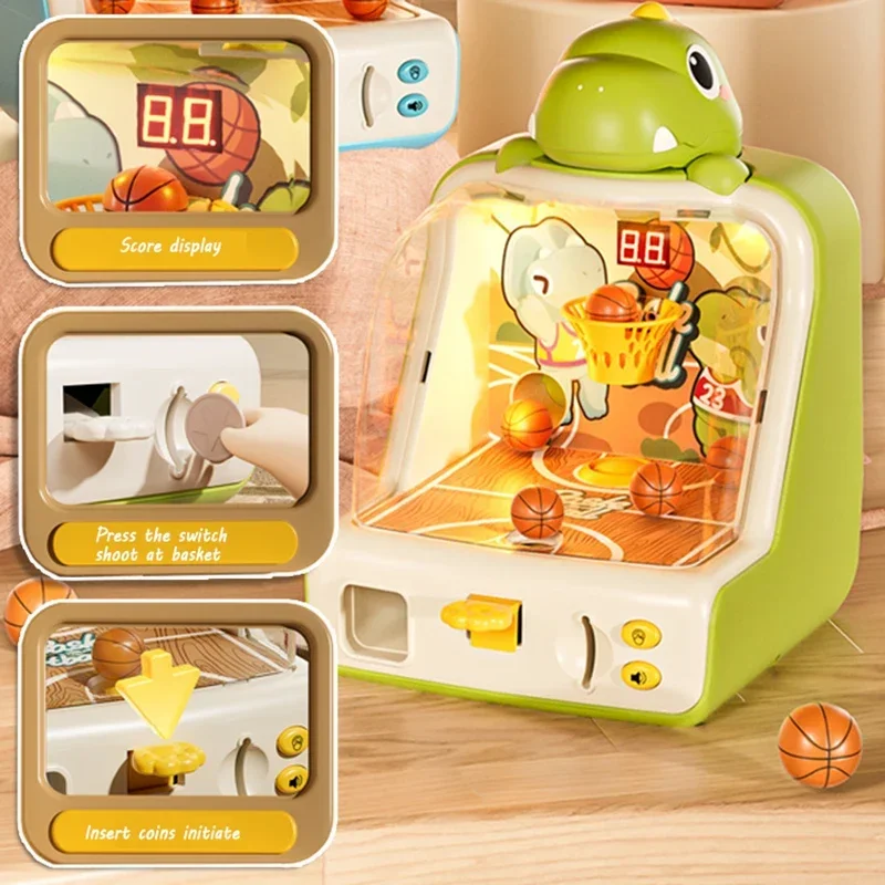 Electronic Scoring Interactive Social Children Toys Desktop Pinball Shooting Machine Game Kids Basketball Shoot Board Party Game