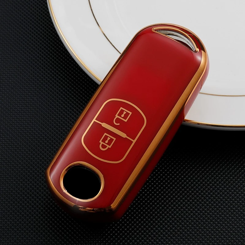 Car Key Case Cover for Mazda 2 3 6 Atenza Axela Demio CX-5 CX5 CX-3 CX3 CX-7 CX-9 TPU Remote Fob Shell Holder Accessories view 6