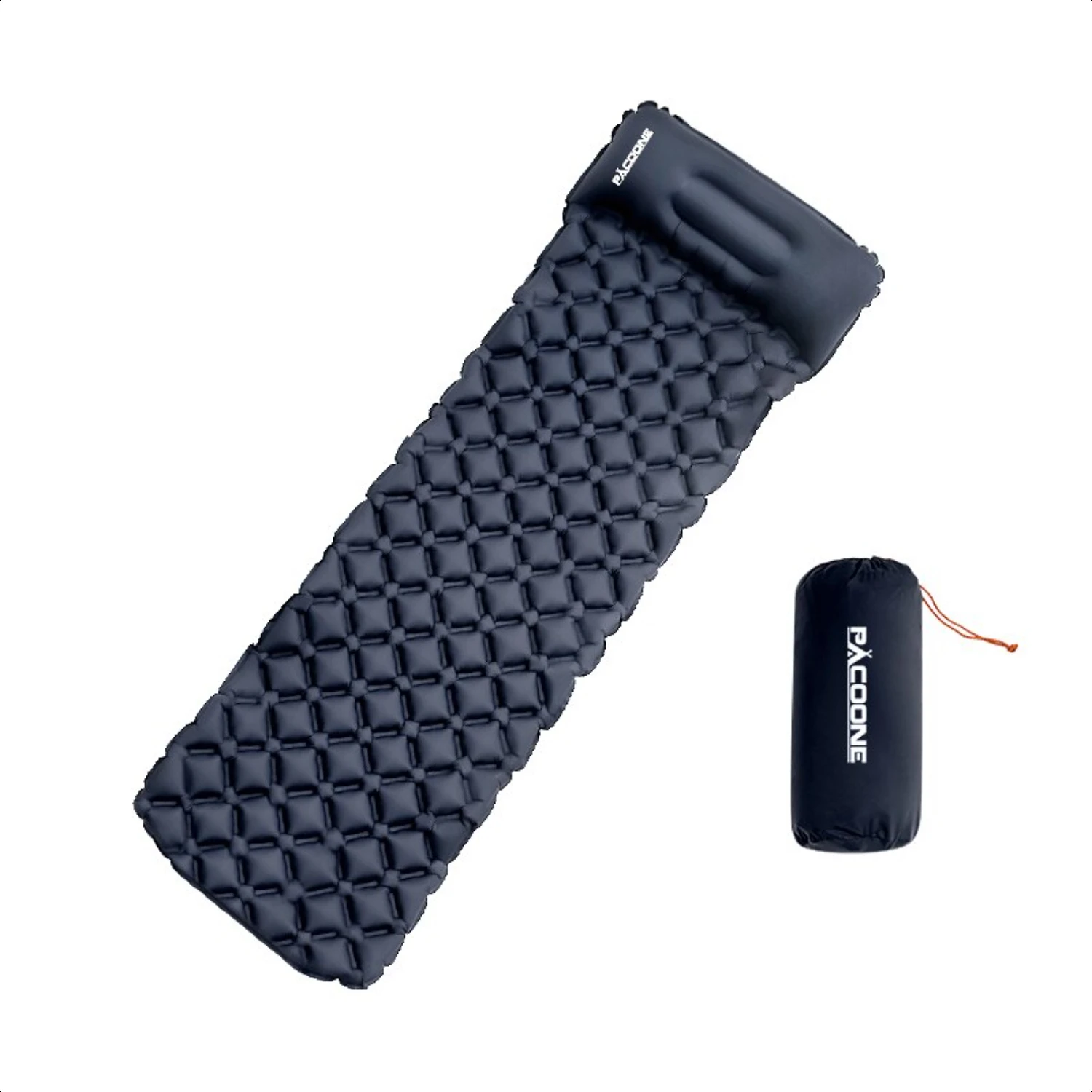 

Outdoor Camping Sleeping Pad Folding Sleep Mat Beach Inflat Mattress with Pillows Ultralight Air Mat Travel Hiking