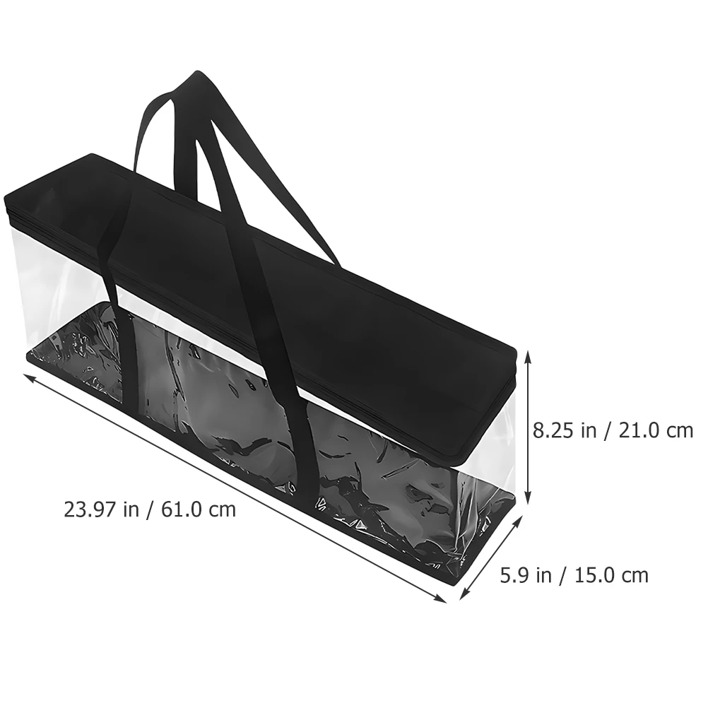 

Foldable Large Capacity Hat Storage Bag Transparent Window Organizer For Books Cd Travel Portable Stackable Hat Box Clothes