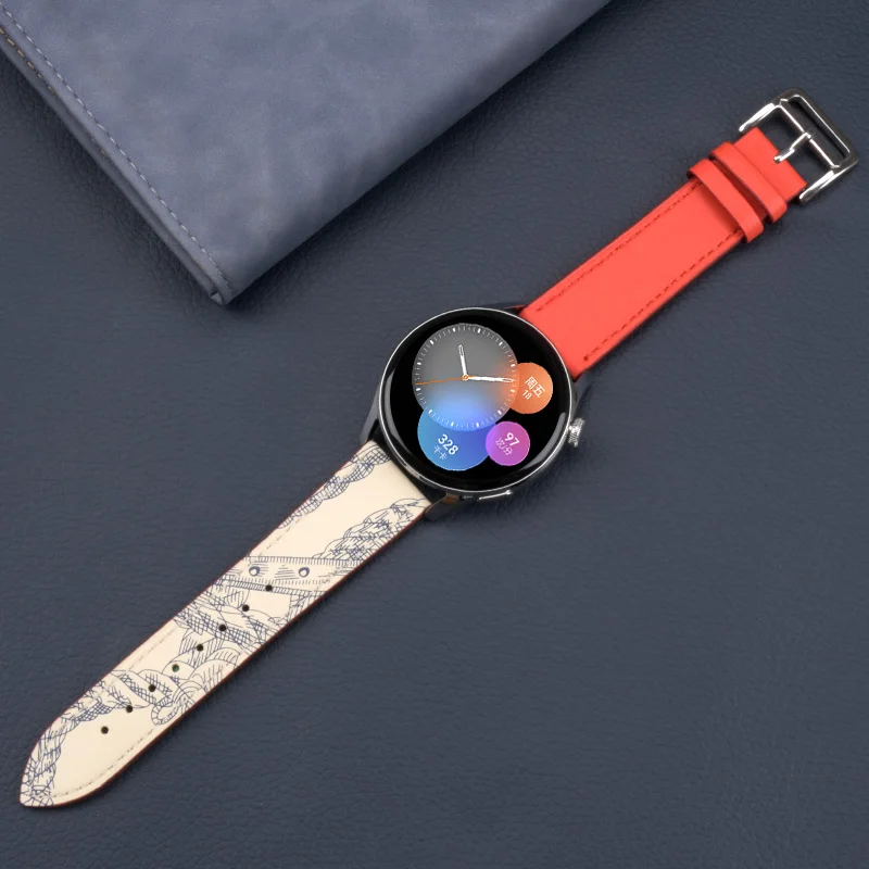 20mm 22mm Band For Samsung Galaxy Watch 4 3 classic 5 Pro active 2/Gear S3 Leather correa Bracelet Huawei watch GT 2 3 strap