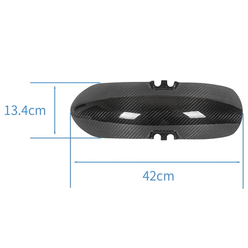 Imagen 2 del producto Para BMW R nineT Scrambler R NINE T Pure Racer Urban G/S 100% guardabarros delantero de fibra de carbono protector contra salpicaduras de barro guardabarros