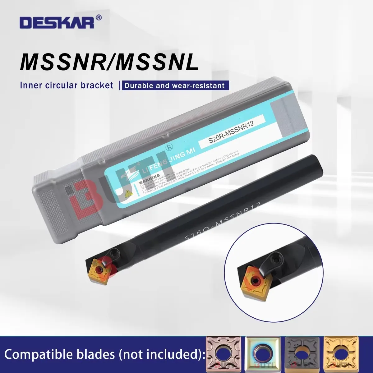 DESKAR 100% Original Tool Holder S20R-MSSNR/L12 S25S-MSSNR/L12 Numerical Control Lathe Inner Hole 45 Degrees Turning Tool Holder