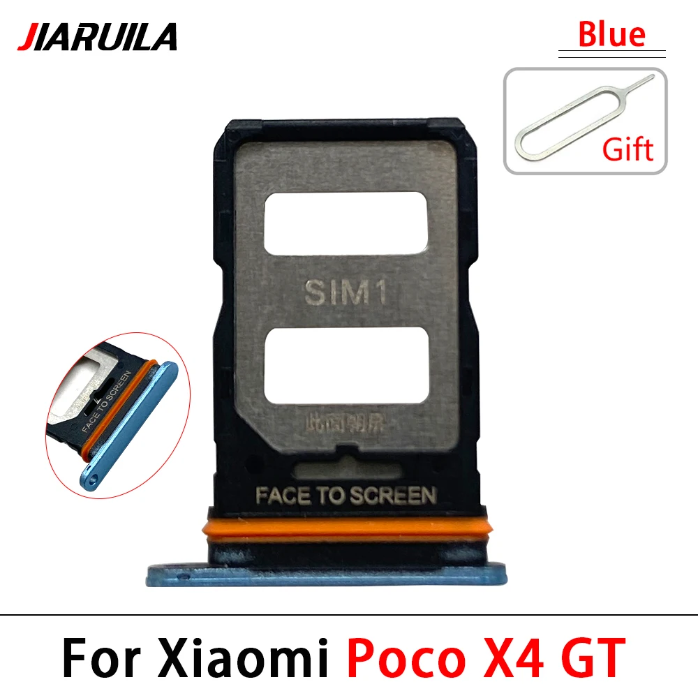 100Pcs，Micro SIM Card Chip Slot Drawer Tray Holder Adapter Socket For Xiaomi Poco X2 X3 X4 GT X5 X6 M6 Pro 4G 5G F1 C65 C40 C75