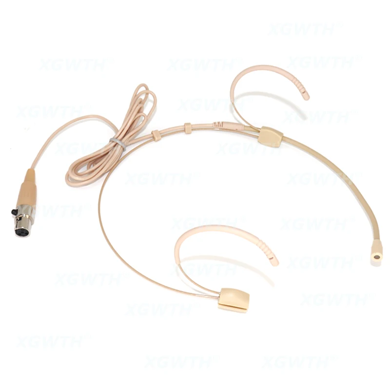 Headset Microphone Double Headband Head Wearing Omnidirectional Mic for Shure Sennheiser AKG MiPro Audio Technica 4Pin 3Pin TA4F
