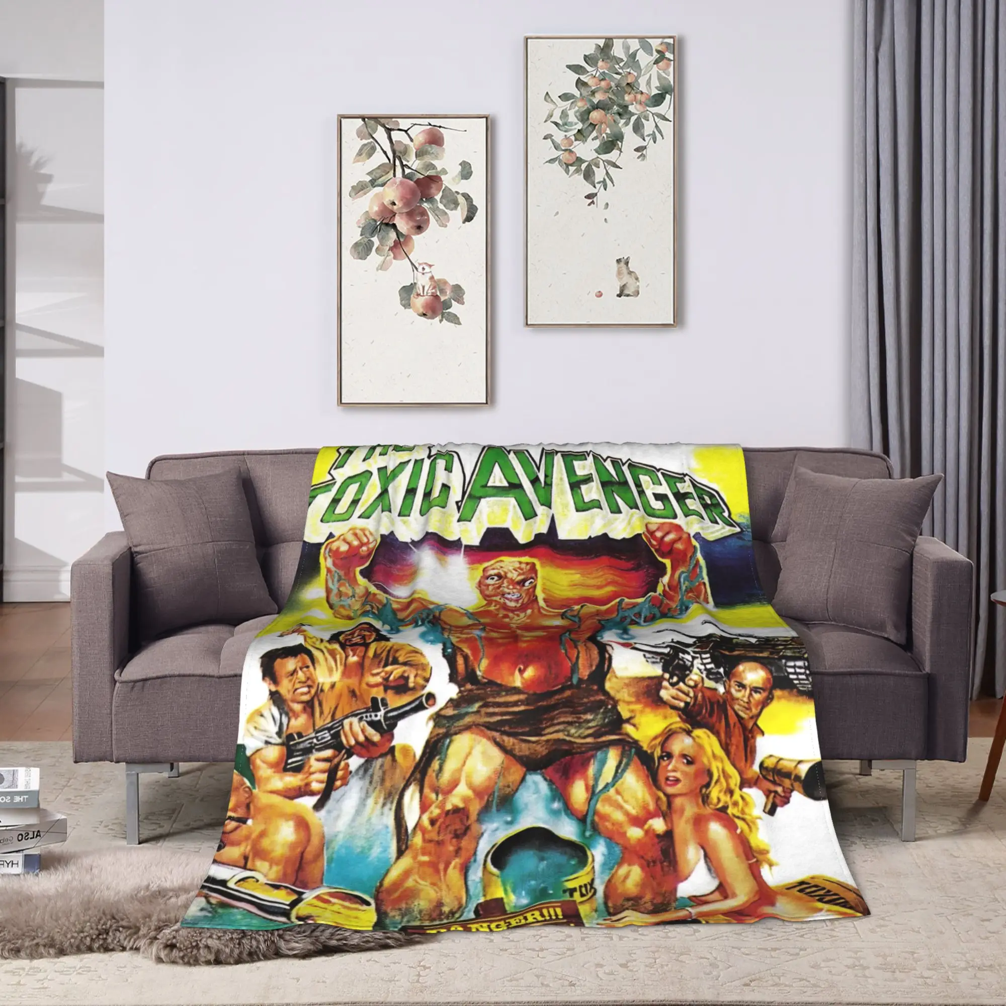Toxic Avenger  Blanket Quality Warm Soft  Throw Blanket Winter Girls Boys Couch Bed Comfortable Bedspread