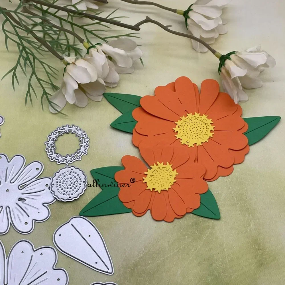 

Новые металлические вырубные шаблоны в форме цветочных листьев для скрапбукинга, декоративного тиснения и рукоделия