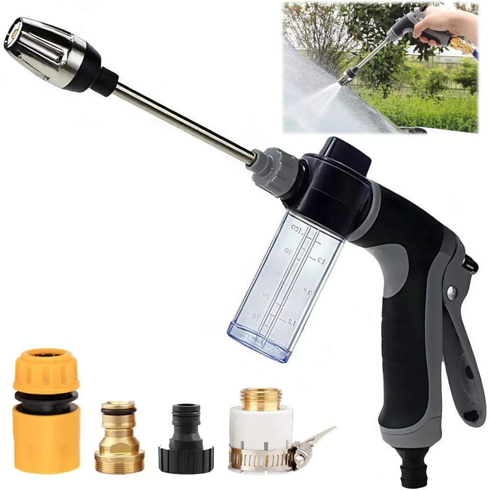 غسالة الضغط العالي واتربليتز، 360 °   فوهة خرطوم دوارة مع 3 أوضاع للرش - مثالية لتنظيف السيارة والفناء والممر (تشمل