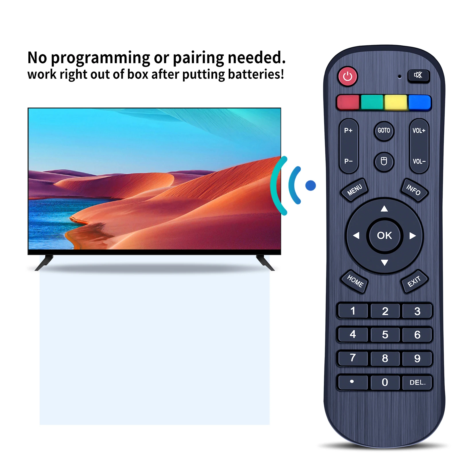 Novo controle remoto para caixa de TV Android da marca A3 e A3 Pro