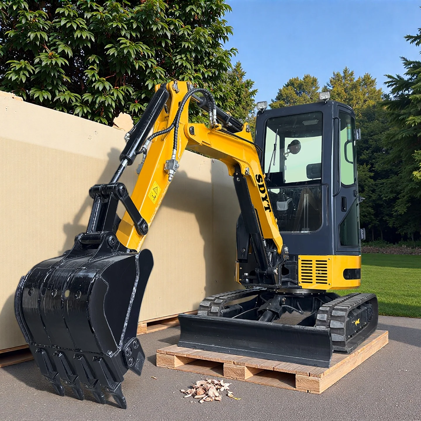 Mini Excavator 3.5 tons Customized Kubota Engine Crawler Type User-Friendly Operation Home Yard And Farm