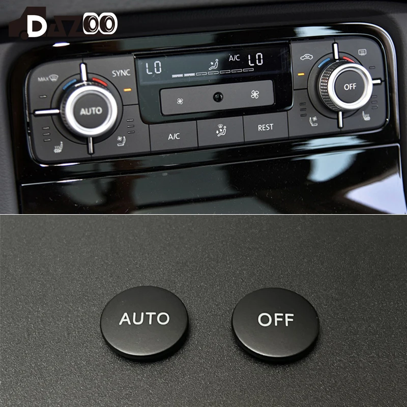 AC Heater Climate Control Unit Switch Button Knob Panel AUTO OFF Cap Trim For VW Touareg 2 7P R-Line 2011-2018 7P6907040BR