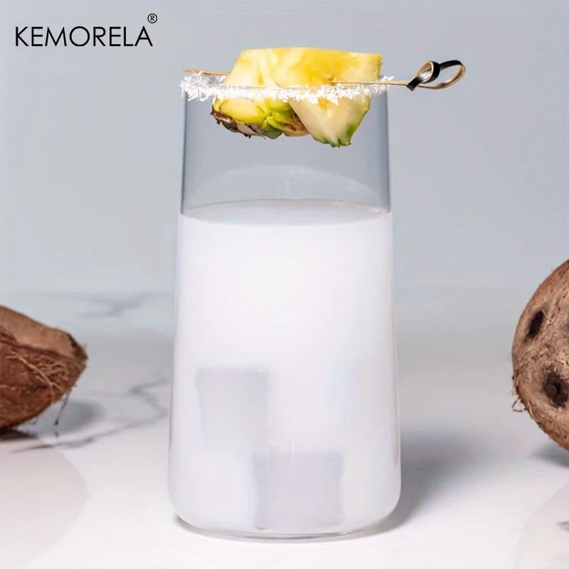 KEMORELA Water Glasses 1/2/4PCS Thin Highball Glasses Clear Tall Glass Cups For Water Juice Drinks and Cocktails Dishwasher Safe