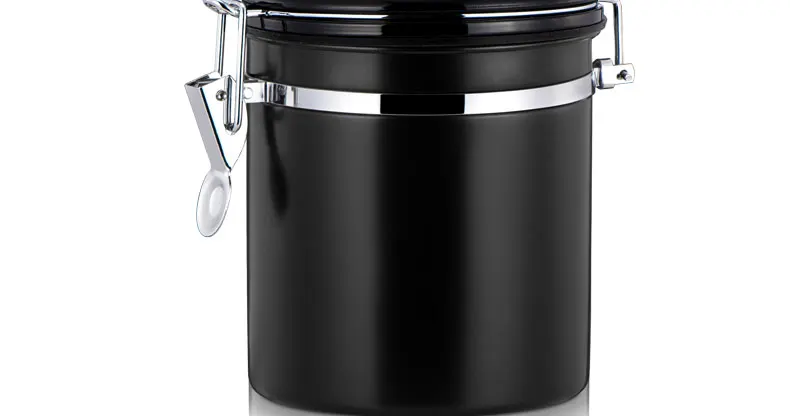 

Imperial Coffee Bean Sealed Jar, Coffee Ground Storage Tank, Stainless Steel Coffee Fresh-keeping Jar with Air Valve, Date Adjus
