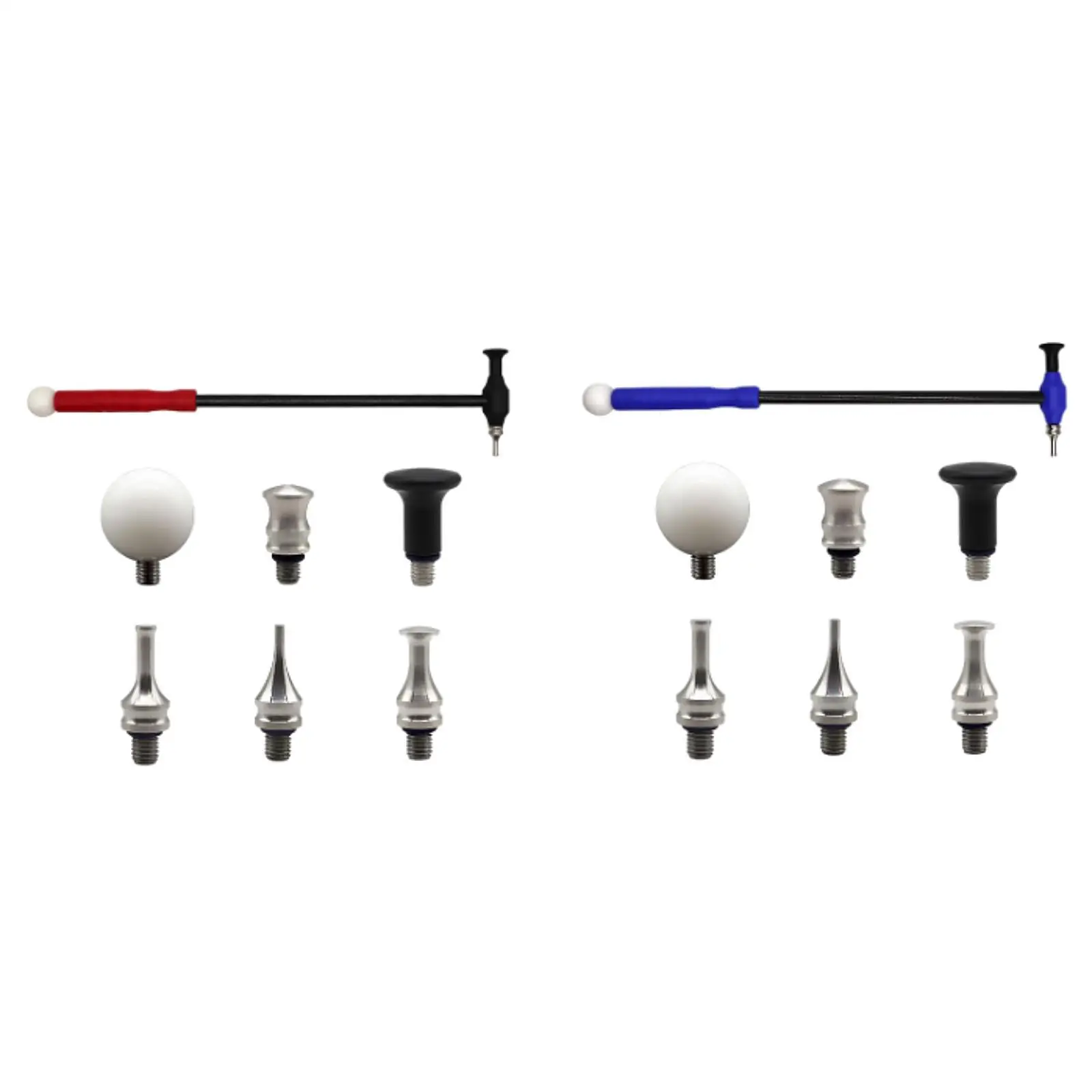 

Dent Repair Tools Kit Practical Ergonomic Handle DIY Fix with 6 Heads Hammer