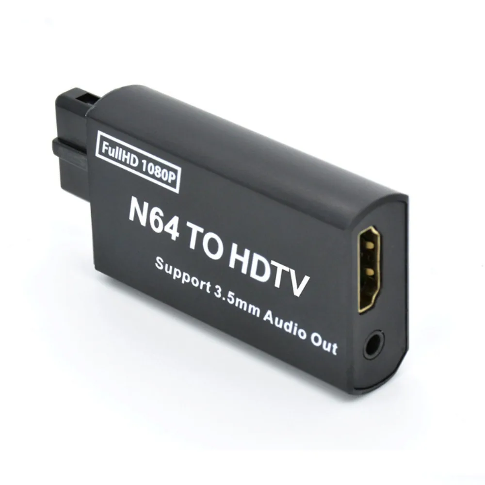 N64 To HDMI N64 To HDMI-compatible Converter Convenient Plug and Play N64 to HDTV Converter Adapter 1080P Small Size