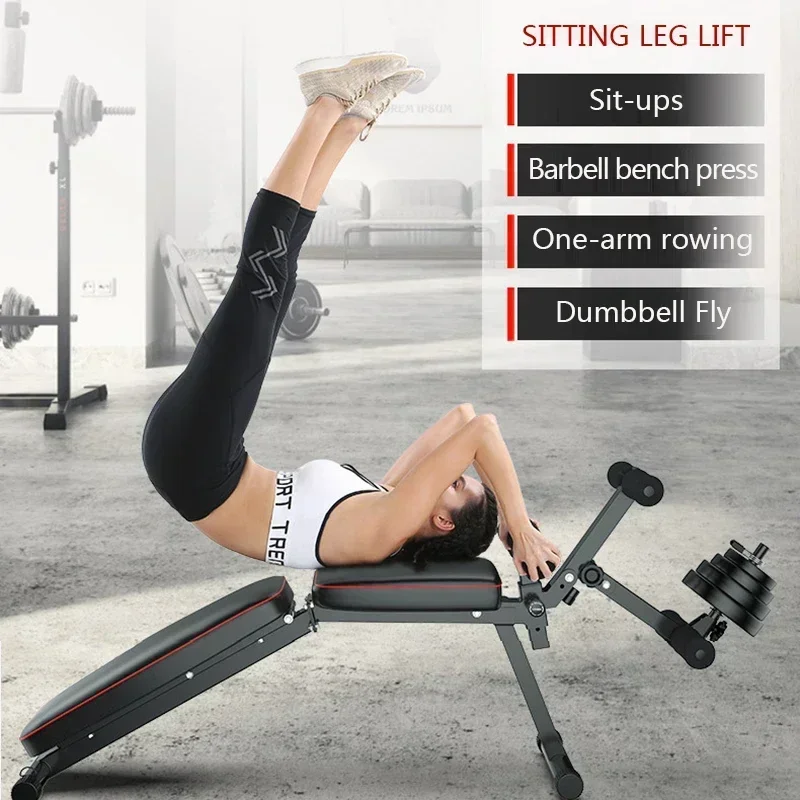 Upgrade Dumbbell Bench Chair Multifunctional Sit-ups Board Indoor Fitness Chair Abdominal Barbell Bench Press Bench Fitness Equi