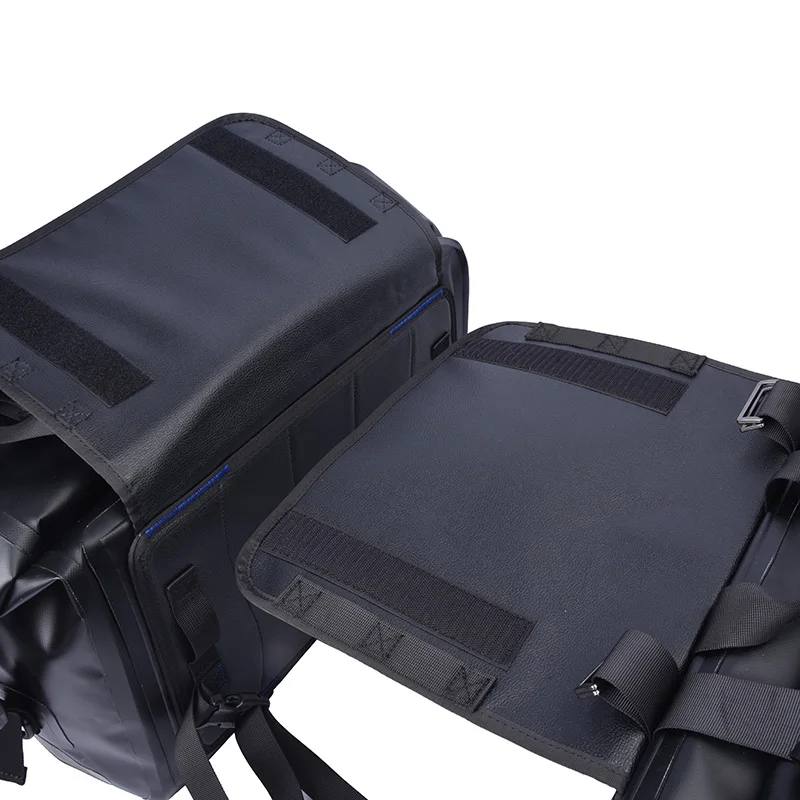 25L*2 Waterproof Motorcycle Side Bags Large Capacity Rear Seat Saddle Bags Motorbike Travel Luggage Bags for Touring