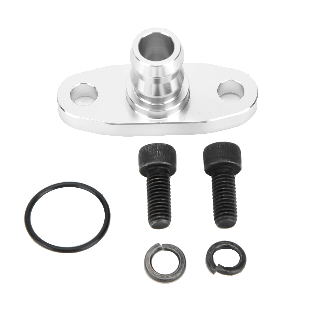 18mm Billet Turbo Oil Drain Return Flange Adapter for T3 T4 T3T4 T70 T04E Turbine