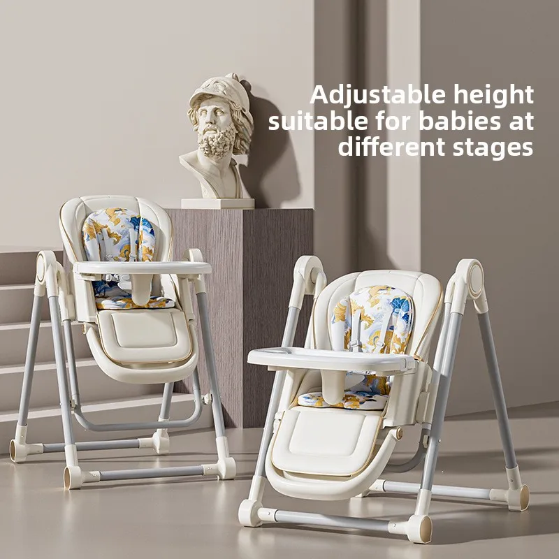 Babyfond Baby Children's Learning Chair Adjustable Rocking Baby Growth Chair Multifunctional Dining Chair for Infants Ages 0-4