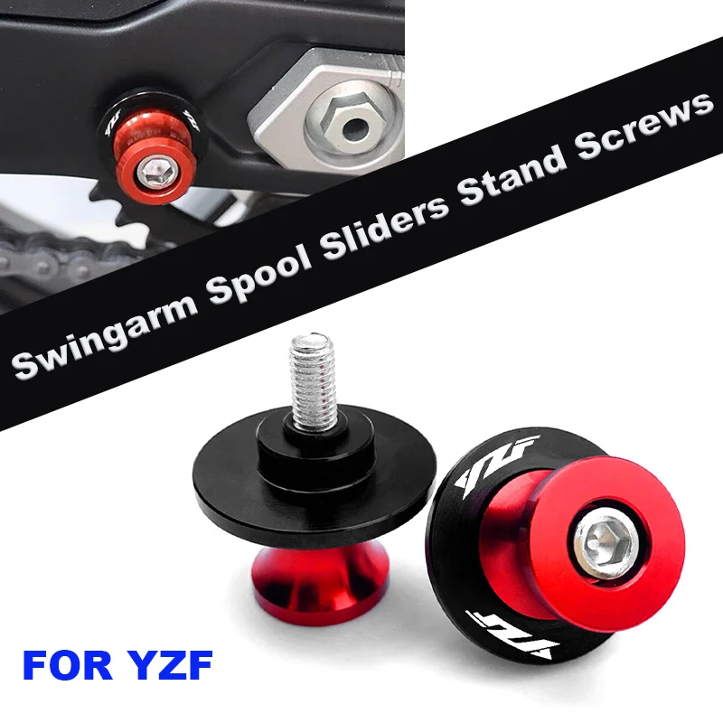 For YAMAHA YZF R1 R3 R6 R7 R25 R125 R1M YZFR1 Motorcycle 6MM Swingarm Spools Slider Stand Screw Rear Swingarm Swing Arm Stand