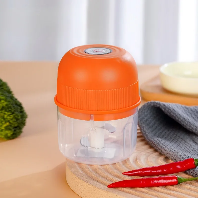 260ML 미니 마늘 다지기 전기 충전식 마늘 다지기 양파 다지기 휴대용 고기 분쇄기 가정용 주방 야채 블렌더