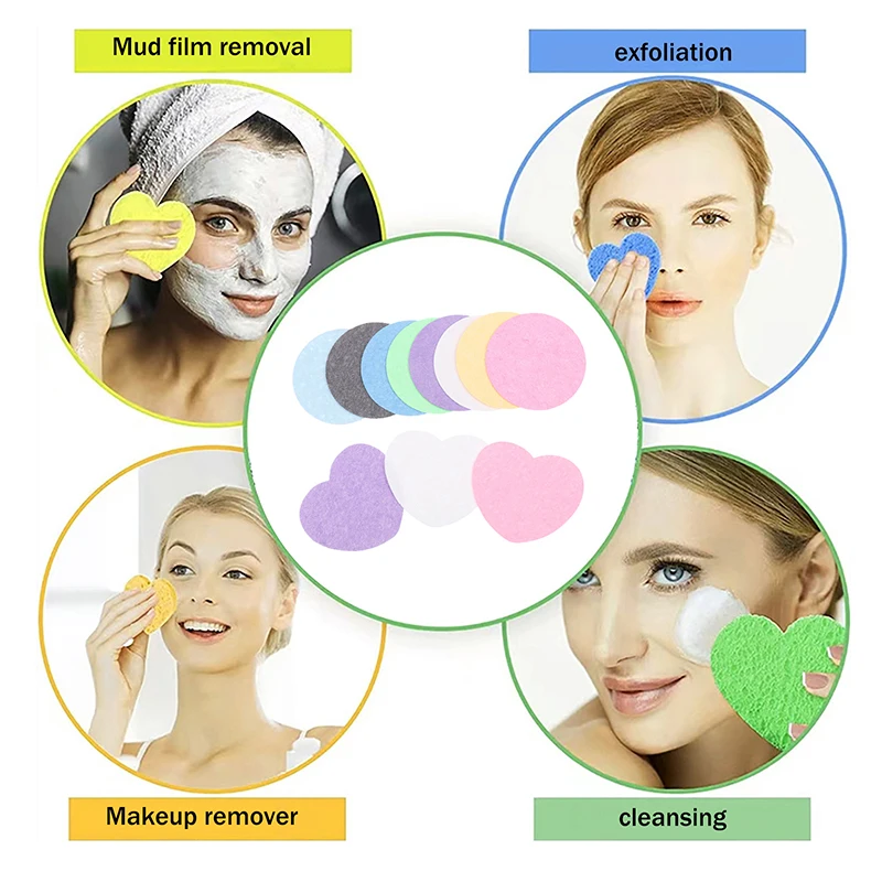 20 stks/doos Gecomprimeerde Gezichtssponzen Cosmetische Hydrotherapie Spons Spa Gezichtspads Voor Dagelijkse Reiniging Make-up Verwijdering Peeling
