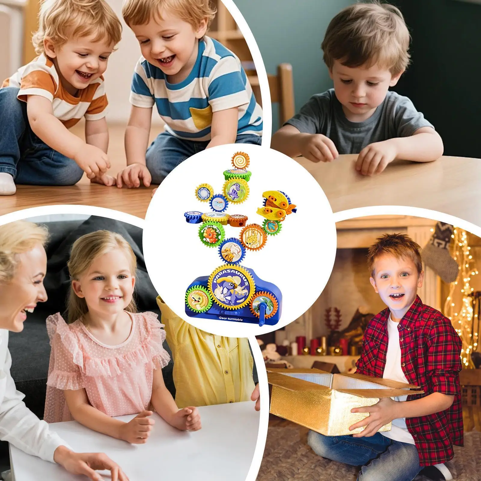 Gear Toys Educational Building Blocks Game Gears Building Sets For Children Boy Girl Family Friends Students Home Indoor Study