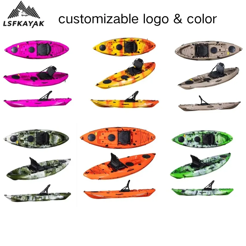 Kayak Classic 2.8m 9ft Single Person Light Weight Eco-Friendly Stable Durable Fishing Surfing Drifting Cruising HDPE Moerae