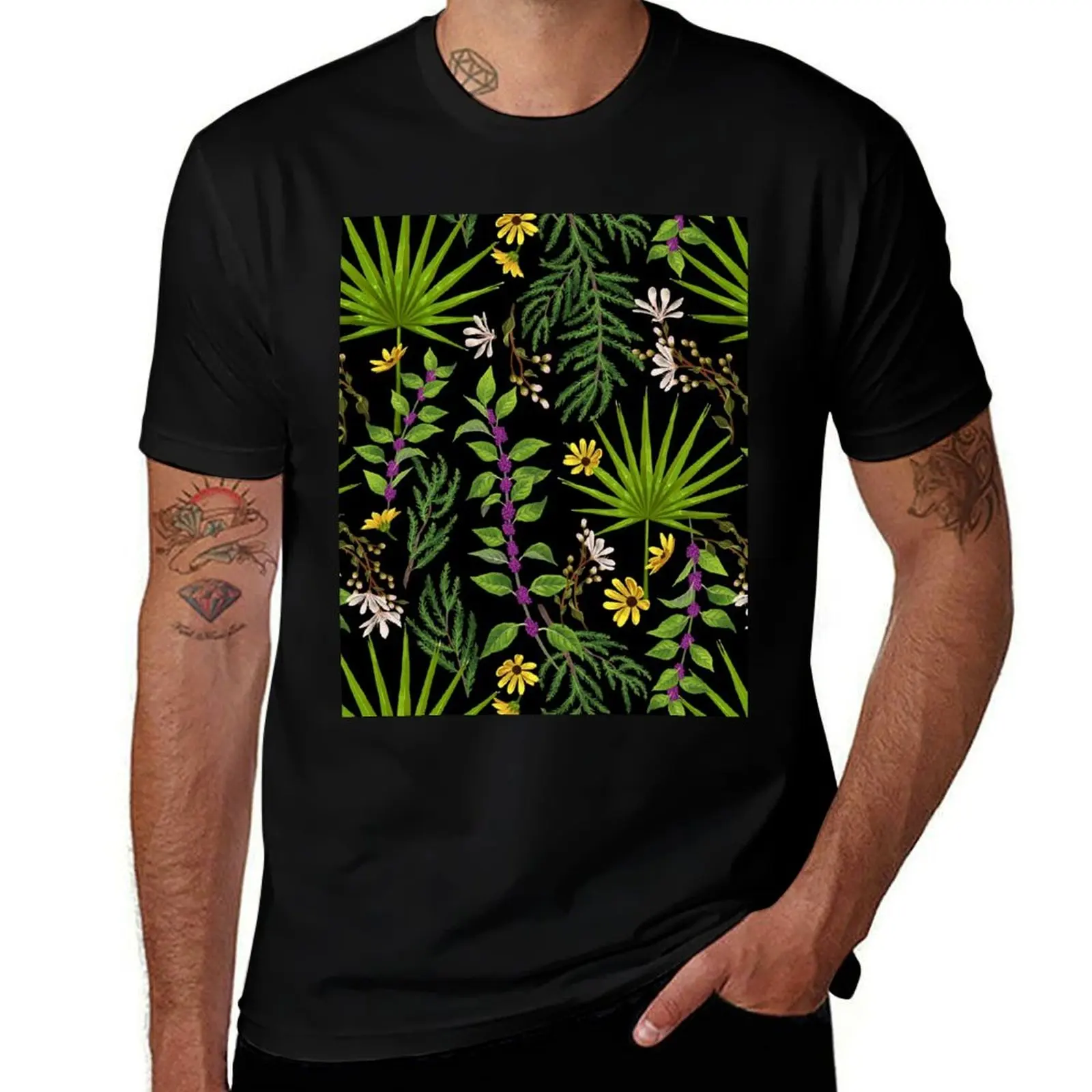 

Florida Native Plants T-Shirt cotton t shirts man 100% man t shirts cotton t shirts for man pack white T-Shirt