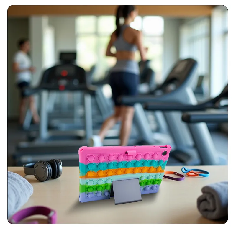 Capa infantil de silicone bolha macia para lenovo tab plus tb351fu 11.5 polegadas xiaoxin pad studio 11.5 capa de suporte com alça de ombro