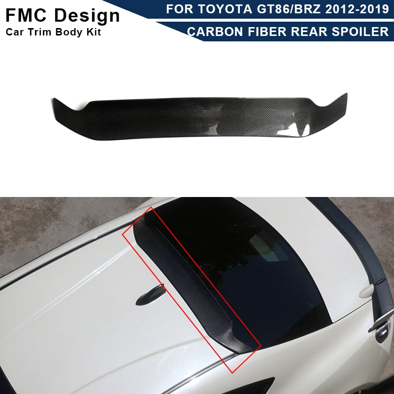 Carbon Fiber Car Rear Trunk Spoiler Rear Wing Tail Wing Parts For Toyota GT86 Subaru BRZ ZN6 ZC6 ZD6 2012-2019 Body kit