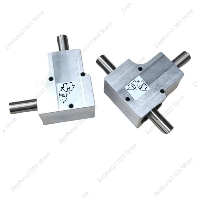 Miniature speed ratio 1:1 single/double output shaft diameter 15 mm 90 degree commutator corner turner helical bevel gear box