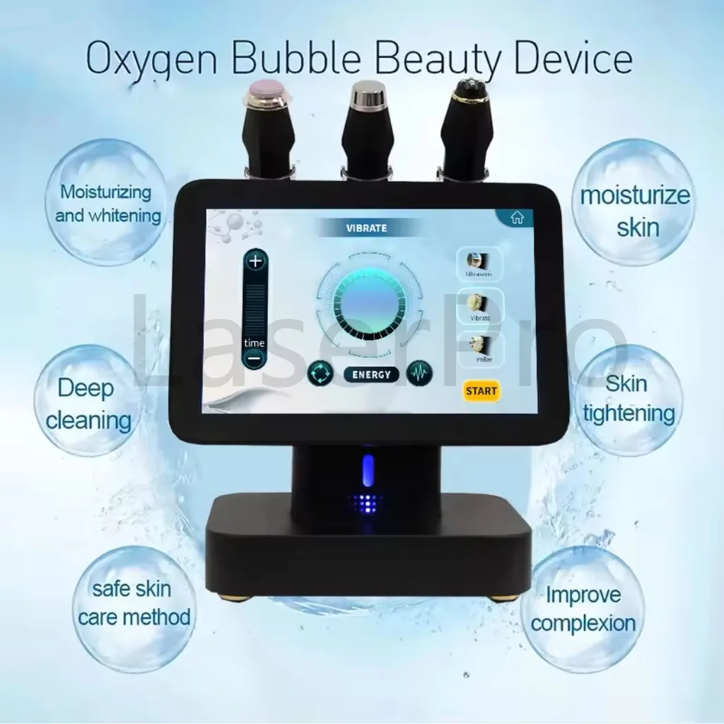 

Лидер продаж 3-в-1 маленький пузырь CO2 портативный аппарат для ухода за кожей лица многофункциональное кислородное струйное устройство для пилинга пузырьков для глубокой очистки