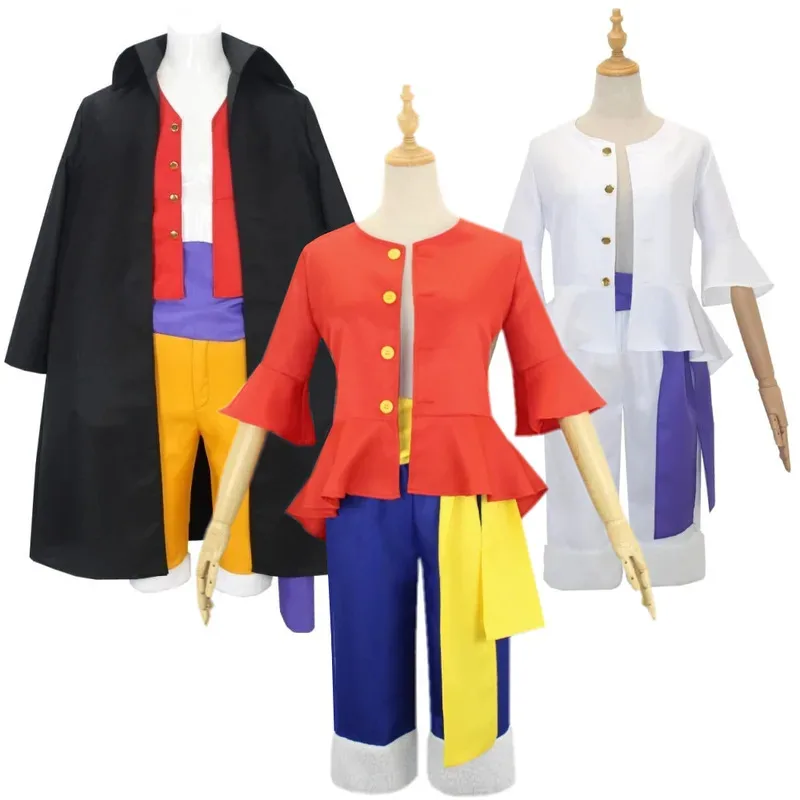 

Pirate Wang Lufei Same Clothing Lufei Cos Clothing Straw Hat Adult and Children's Complete Cosplay