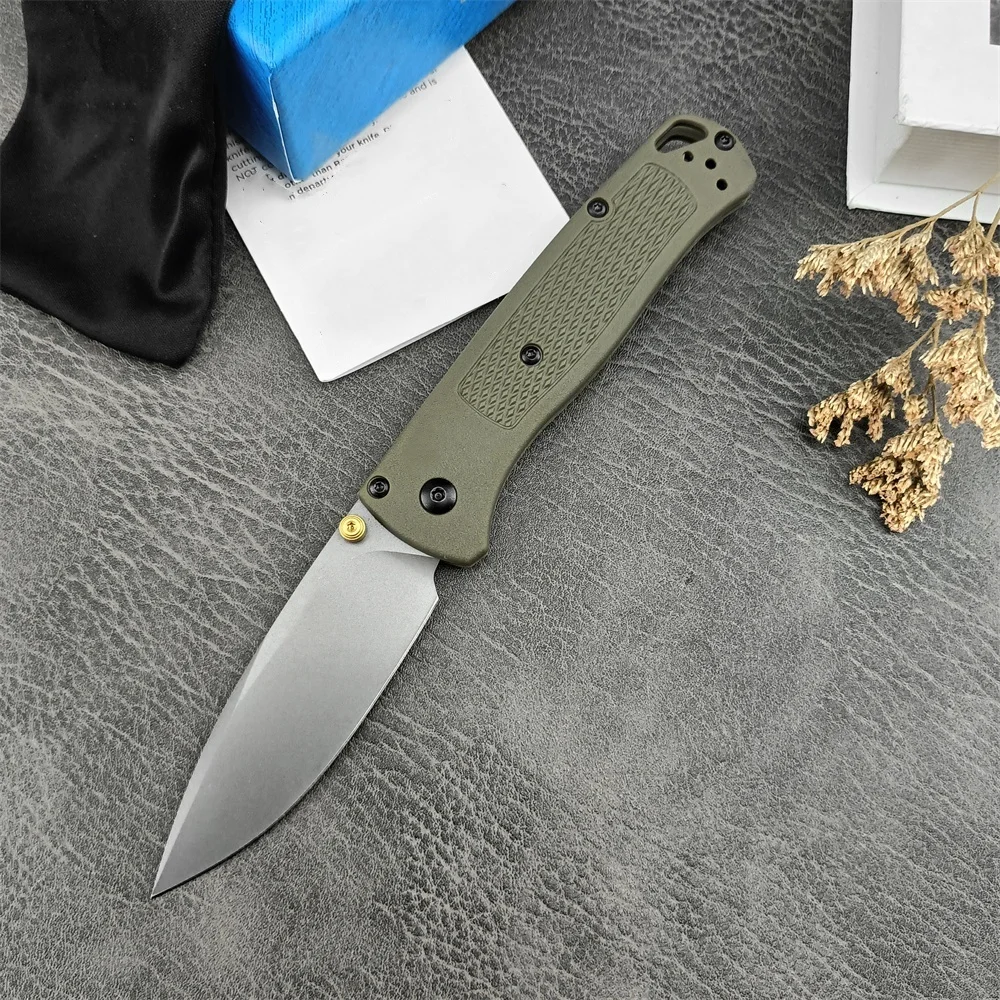 BM 535 Bugout Folding Pocket Knife 440C Blade Nylon Glass Fiber Handle Hunting Tactical Knives Camping Survival EDC Tool Gifts