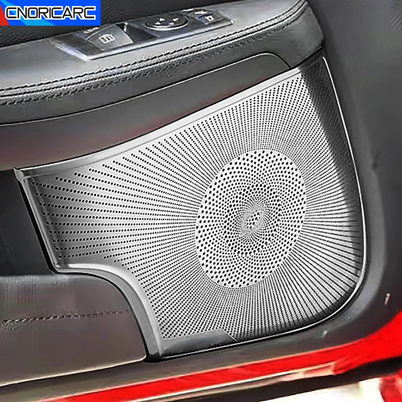 Door Panel Speaker Tweeter Audio Loudspeake Cover Trim For Mercedes Benz SLK200 300 350 2011-2012 Interior Stereo Car Accessory