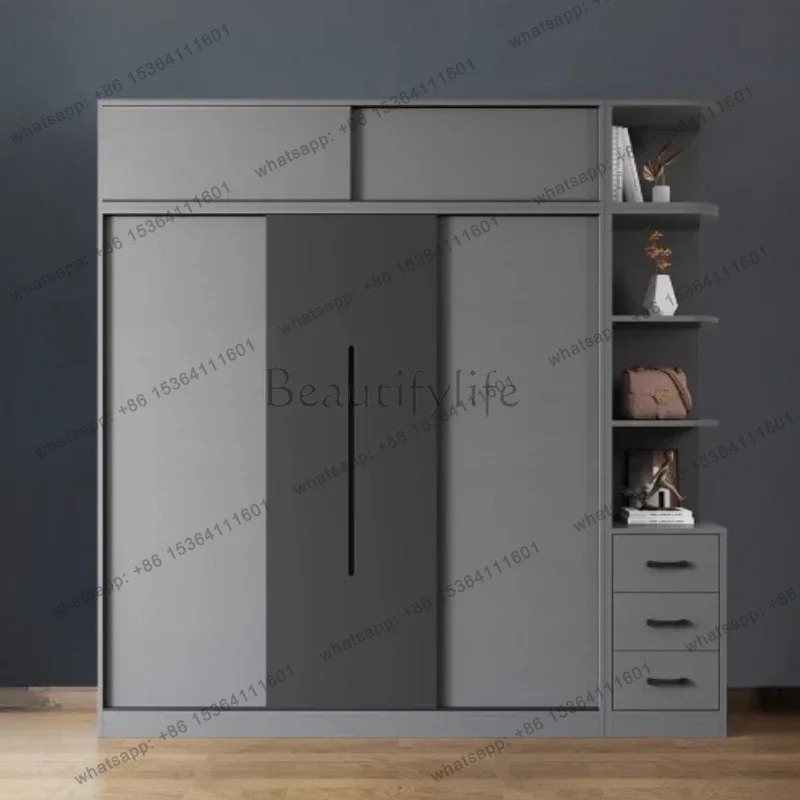 Factory Direct Open Clothing Cabinet Wardrobes Sliding Door Organizer Home Room Wardrobe Storage House Comforter Guarda Roupa Be