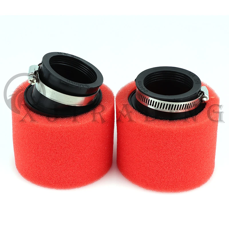 Motorcycle Scooter Dirt Pit Bike Moped Parts 35mm 38mm 42mm 45mm 48mm 50mm 60mm Bend Elbow Neck Foam Air Filter Sponge Cleaner