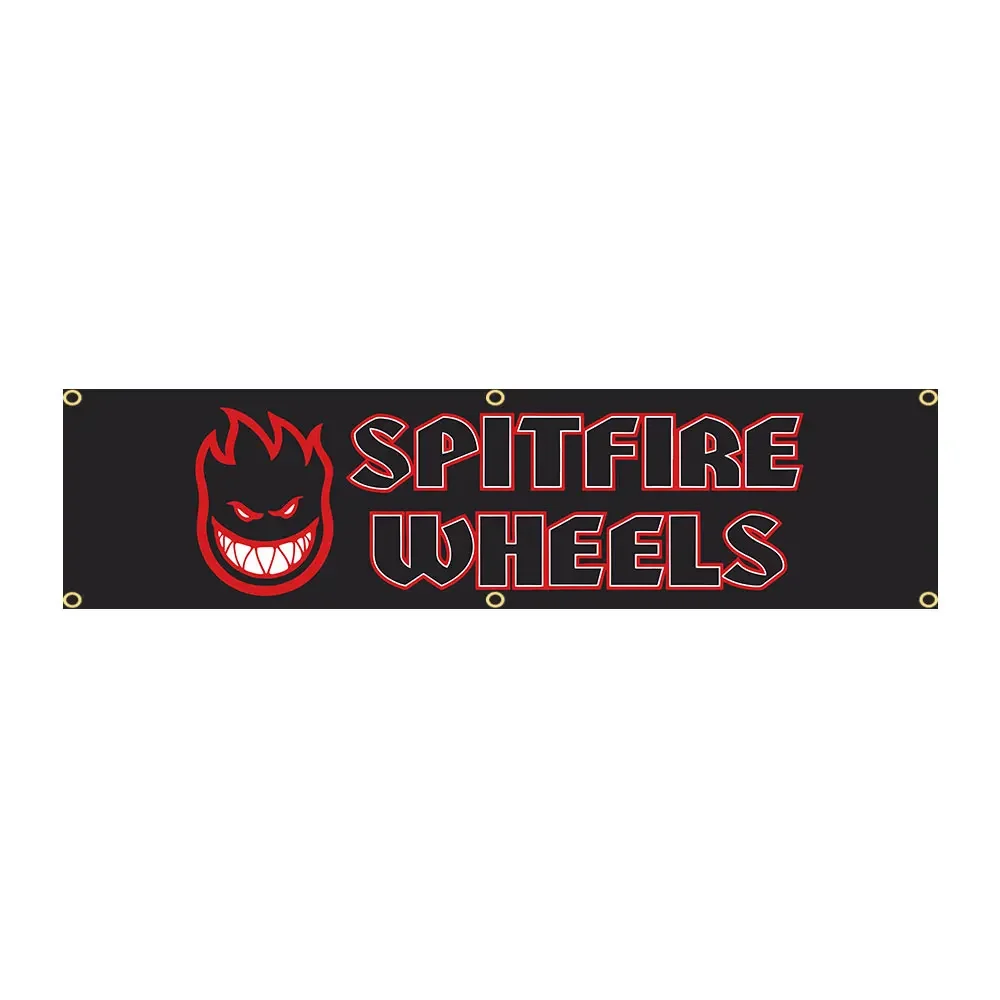 60x240cm Spit Fires SkateBoards Flag BANNER Tapestry Polyester Printed Flag Garage or Outdoor For Decoration