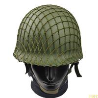 Helmet Cover Net Nylon Helmet Cover Webbing Tactics Helmet Cover Netting, M88 Black/Green Helmet Accessories