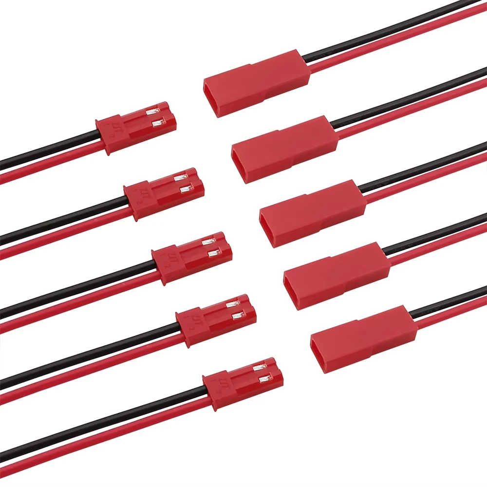 2 Pin JST Male Female Connector 22AWG 10cm DIY Terminal Cable For LED Lamp Strip RC Toys Battery Electronic Wiring Accessory