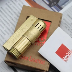 IMCO 6700 Vintage Stainless Steel Metal Lighter Austrian Gasoline Grinding Wheel Lighter Kerosene Series Genuine with Box