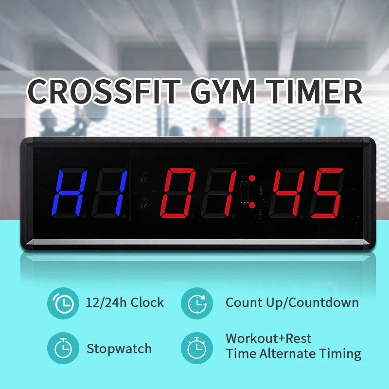 Light Emitting Diode Timer Wireless Countdown Timer Remote Control Gym Timer Wall Mount Countdown/Countdown Electronics