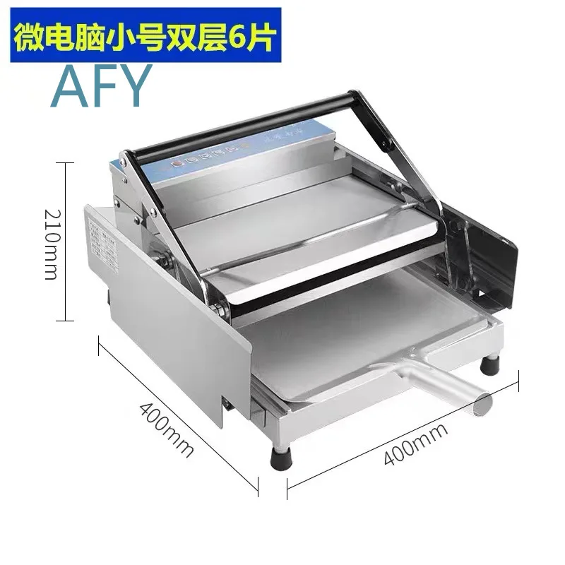 Commercial Automatic Double-Layer Burger Embryo Heating Machine for Burger Machine Toast Bread Baking Equipment for