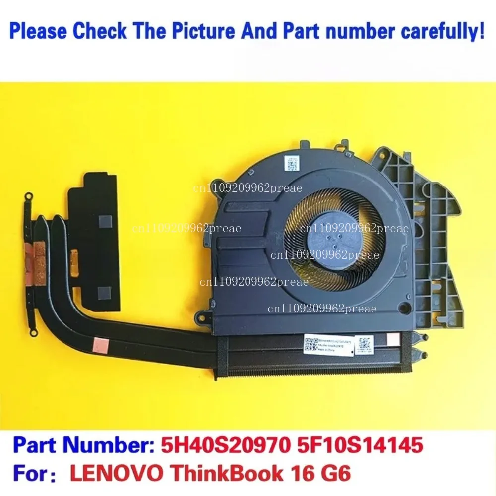 

For LENOVO ThinkBook 16 G6 IRL Cooling Fan Heatsink 5H40S20970 5F10S14145