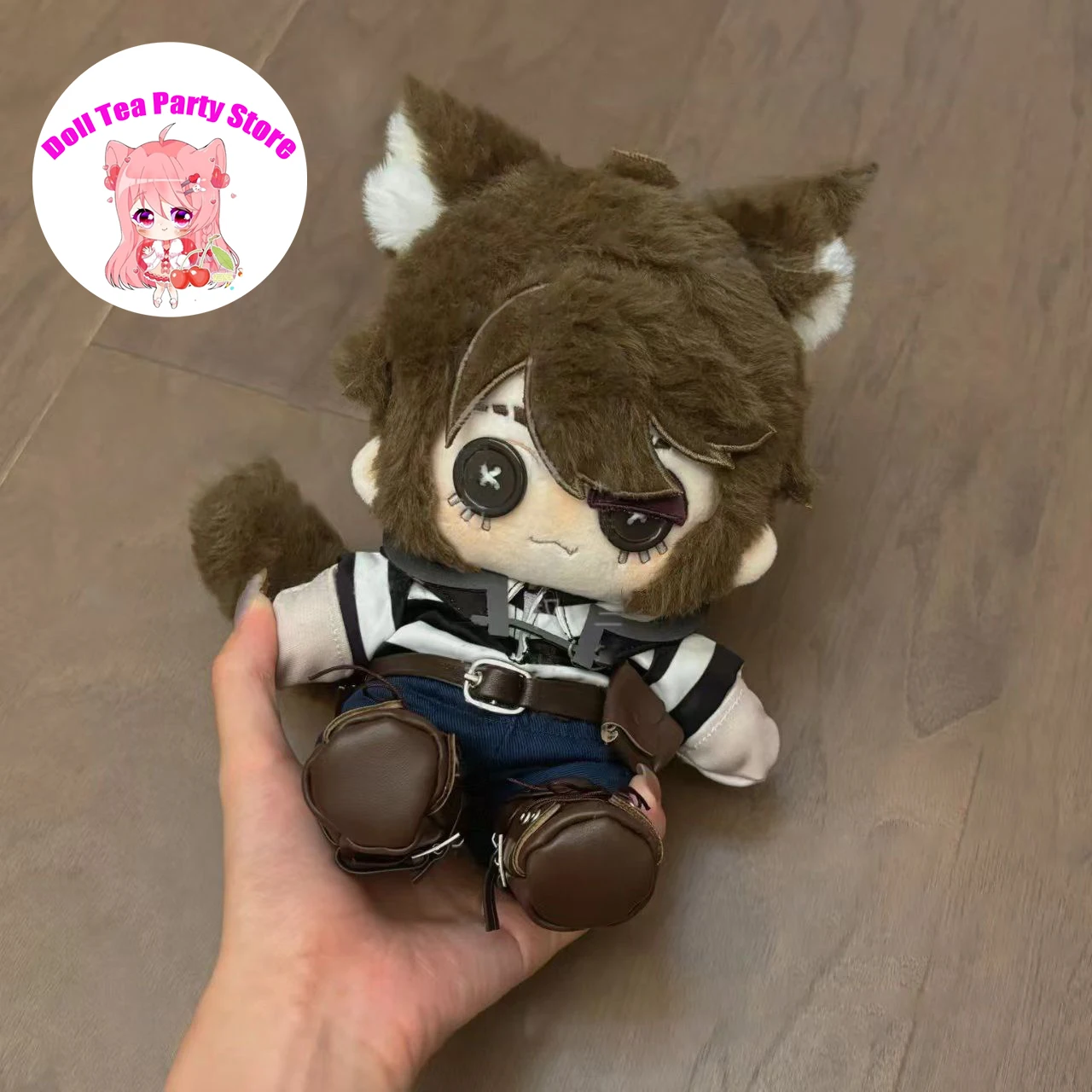 

Game Identity Ⅴ Luca Balsa Prisoner Cartoon Button Eye Plush Doll Cotton Body Figures Dress Up Plushie Toys Pillow 20CM Gift