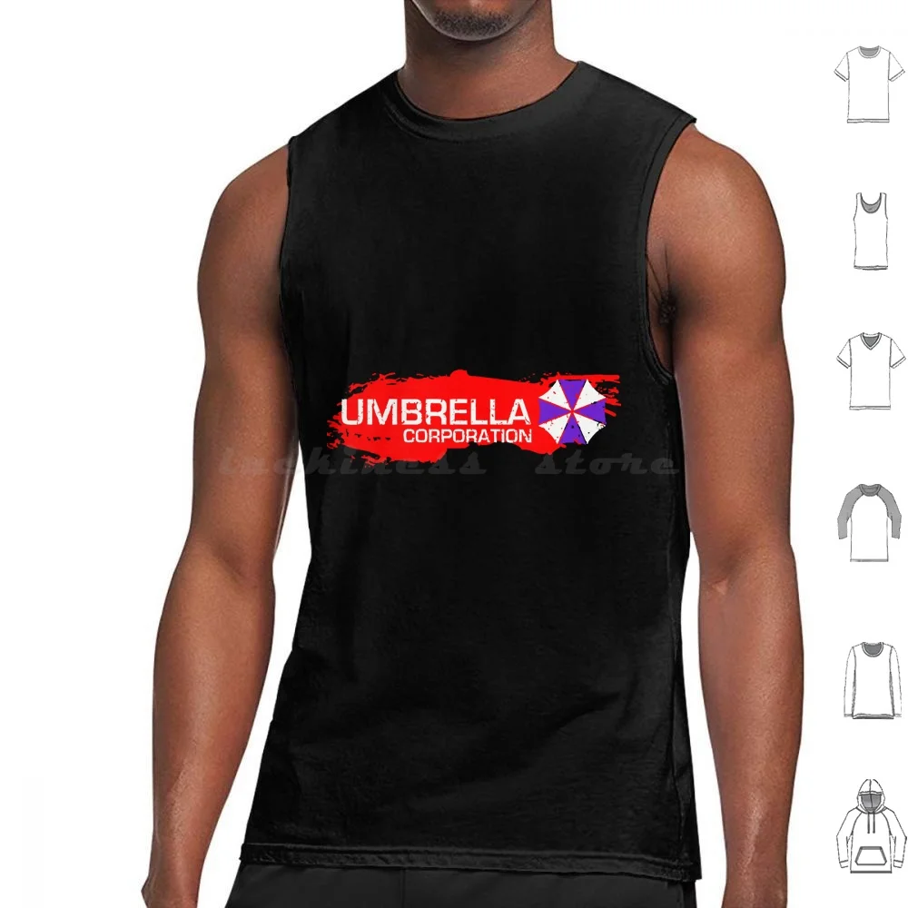 Umbrella Corporation Tank Tops Vest Sleeveless Umbrella Corporation Chris Redfield Claire Redfield Game Horror Jill Valentine