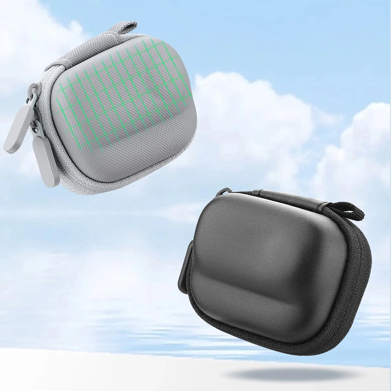 Brdrc mini aufbewahrung tasche für insta360 go 3/go 3s kleine trage tasche reise tragbare tasche mit karabiner action kamera zubehör – Detail 2