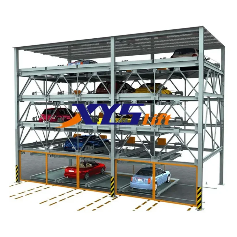 Smart psh parking lift and slide multilevel car parking semi automatic puzzle parking system