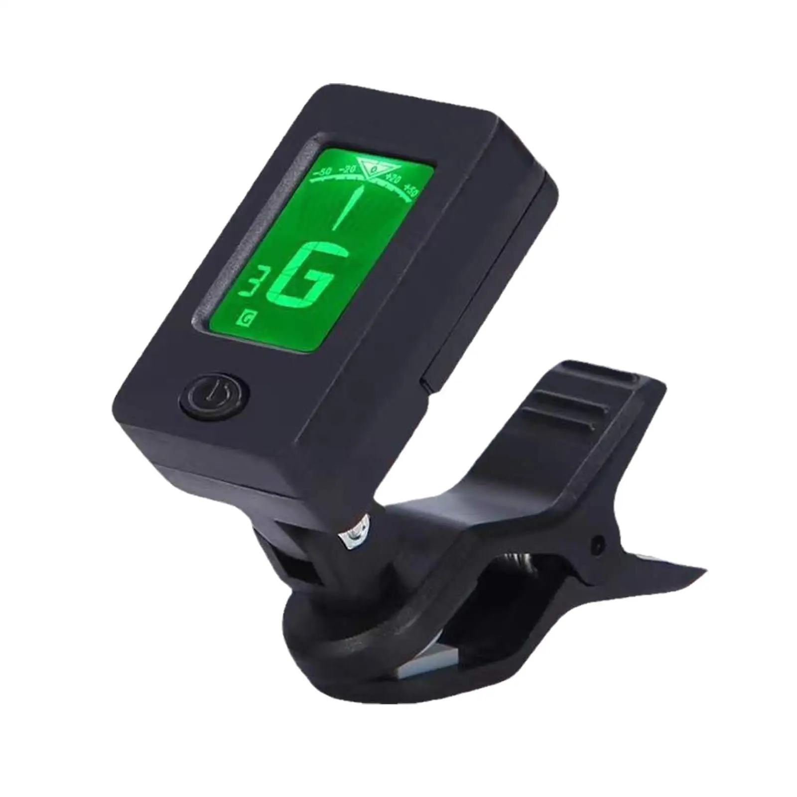 Clip-On Digitaler 360-Grad-Gitarrenstimmer, Geeignet für Akustikgitarre, Ukulele und Instrumentenzubehör